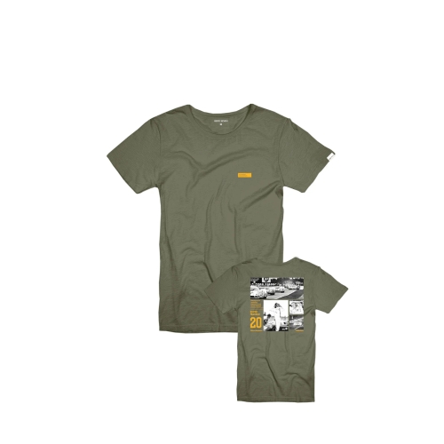 STEVE MCQUEEN Hero Seven Mosaïc Men's T-shirt - green