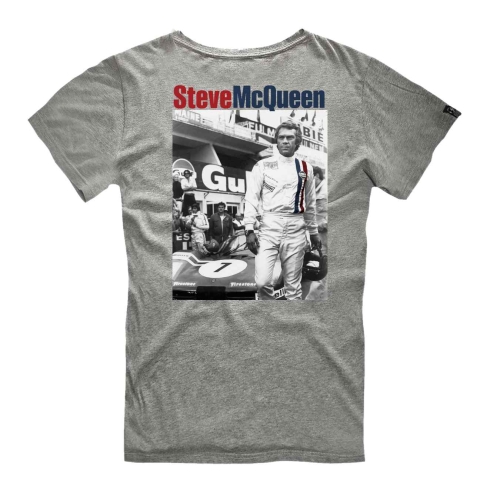 STEVE MCQUEEN Hero Seven Printemps Le Mans Men's T-shirt - Grey