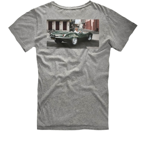 STEVE MCQUEEN Hero Seven Printemps Car Men's T-shirt - Grey