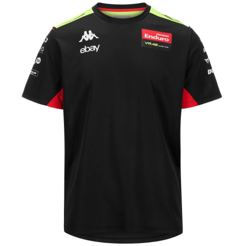 VALENTINO ROSSI Kappa Team Enduro Men's T-shirt - black KAP24_TSH_END