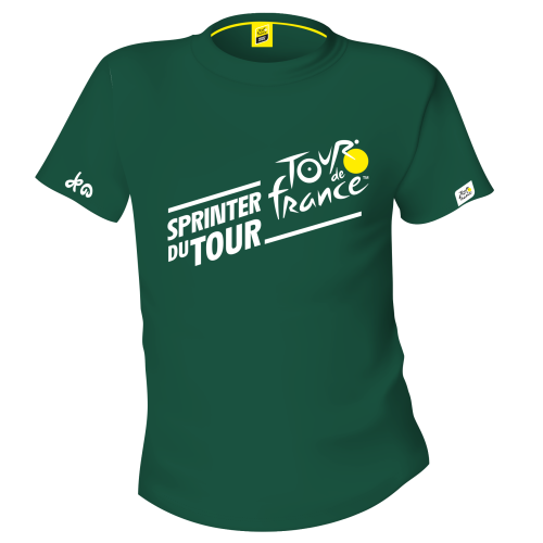 T-Shirt Vert Tour De France 2025 Sprinteur