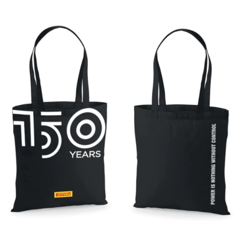 PIRELLI Totebag 150 Years White Logo - black