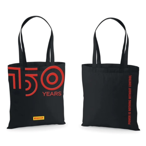 PIRELLI 150 Years Red Logo Totebag Black