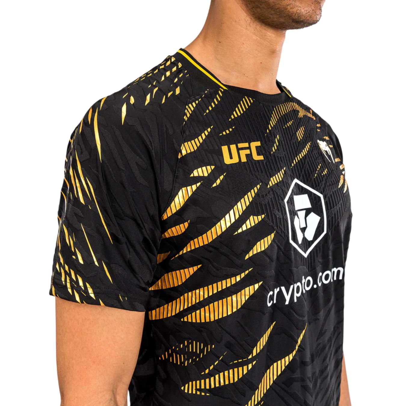 UFC venum champion Tシャツ UFC Fusion Venum Dry-Tech T-Shirt Champion Edition Black Gold en